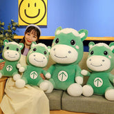 Peluche kawaii de caballo verde, bonito poni de dibujos animados, muñeco de tela, almohada, coche, dormitorio, regalo de Navidad o cumpleaños.